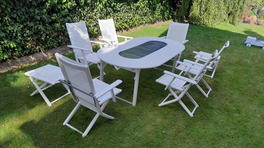 Ekskluzywne meble ogrodowe teak FISCHER TENNIS za 1/3 ceny