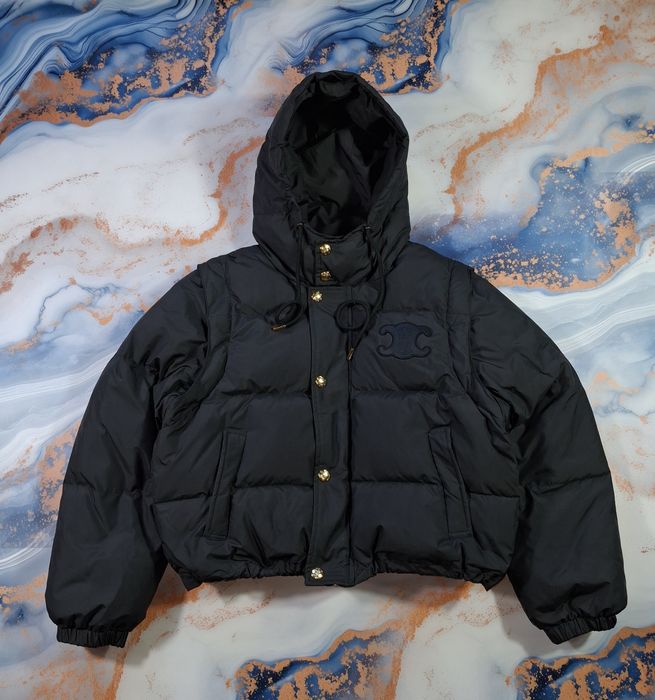 Пуховик Celine Triomphe женский куртка Трансформер