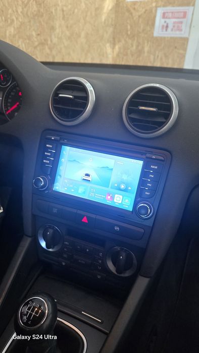 Rádio Audi A3 8P Android 14 com GPS (Novo)