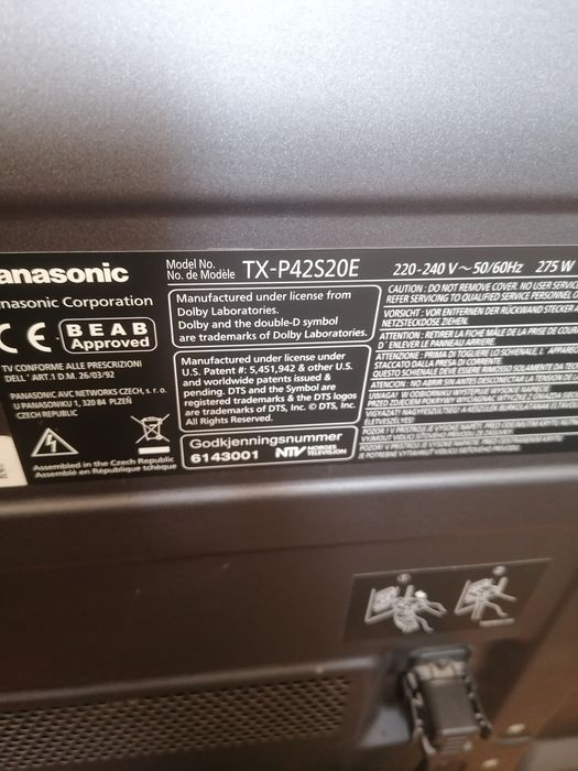Śprzedam telewizor Panasonic 42 calel