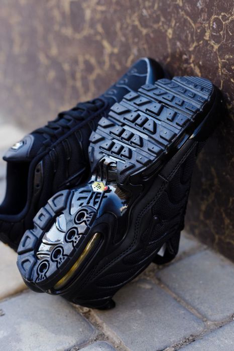Кросівки Кроссовки Nike Air Max TN Black Чорний Чёрный Кросовки демісезон
