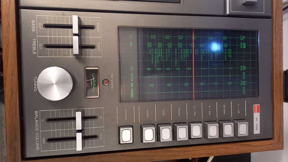 Aparelhagem Sharp SG 309 retro/vintage dos anos 70