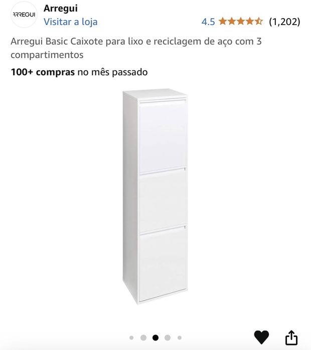 Caixote do lixo de metal