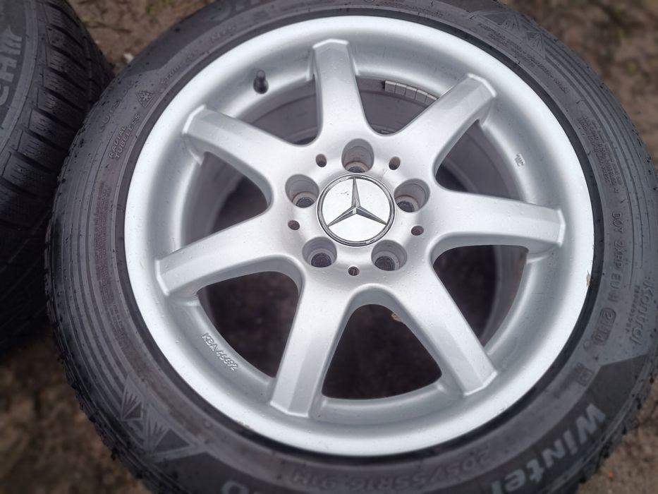 felgi aluminiowe 5x112 mercedes c e a w205 w204 w210 opony zimowe 8mm