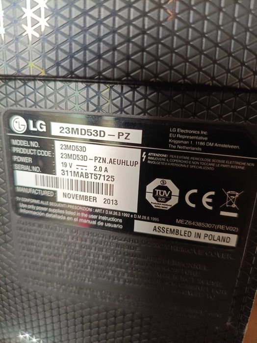 Monitor / TV - LG 23MD53D - TUNER TV