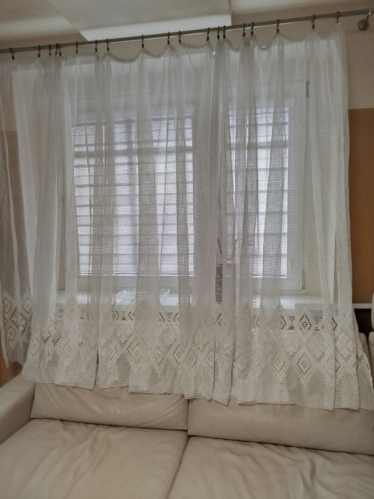 Firanka gęsta cięższa styl vintage