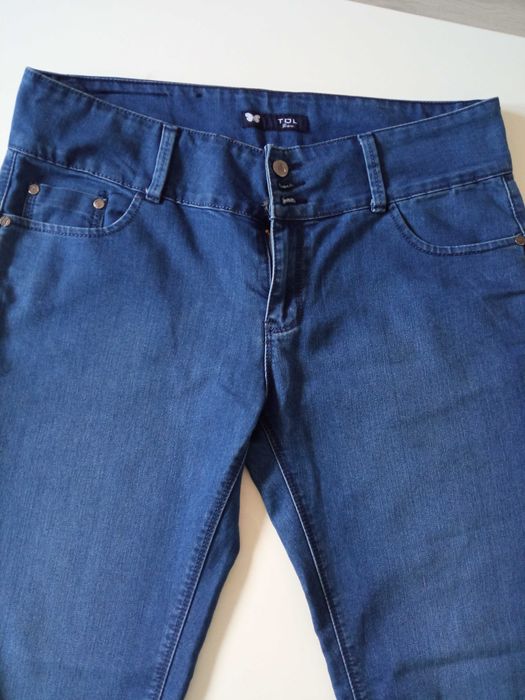 TQL spodnie damskie jeans elastyczne r 35 pas 98-104cm