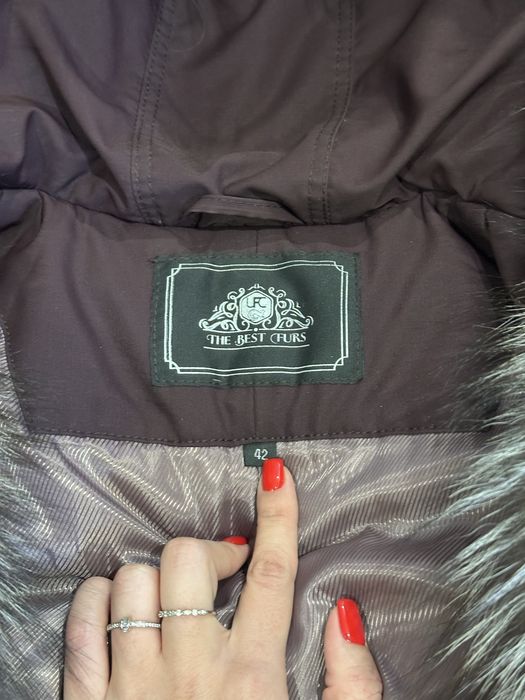 Парка з хутром чьорнобурки