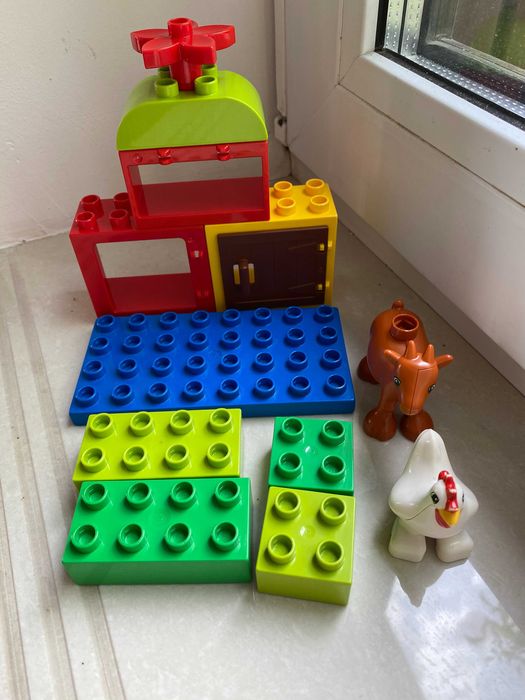 Лего дупло Lego Duplo машина самосвал мотоцикл окна двери