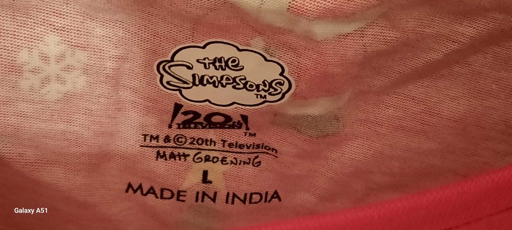 The Simpsons Primark Bluzka Blouse Piżama Pajamas Christmas