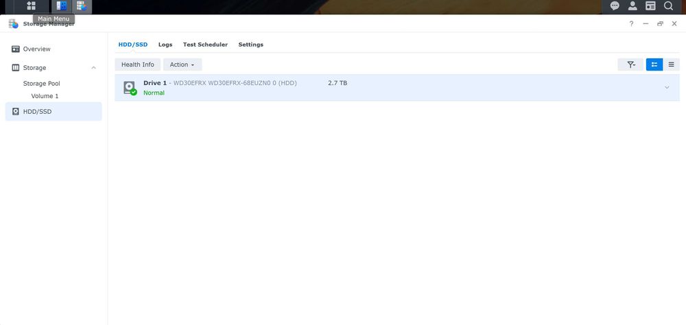 NAS сервер Synology DS120j