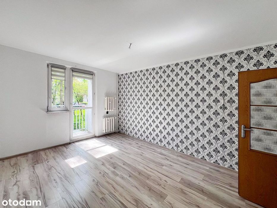 Gołonóg, 2 pokoje z balkonem w bloku, 1 piętro, CO, bez prowizji