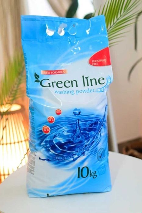 Пральний порошок Green Line STRONG для всіх видів тканин 10 кг