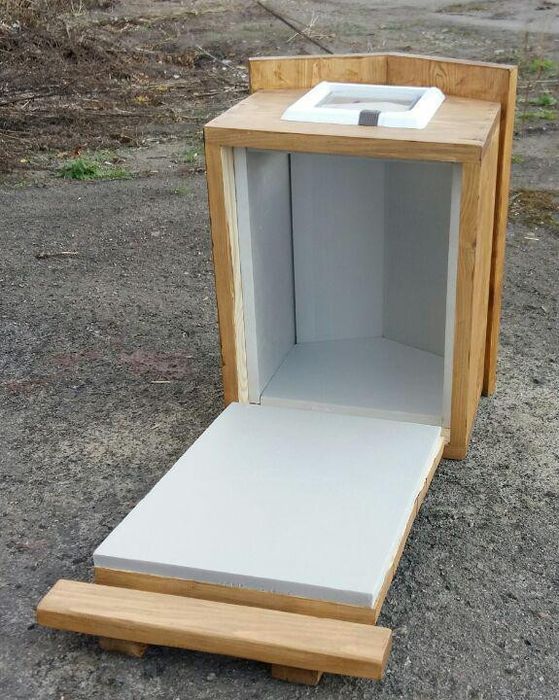 Будка для кота 30х40 см (з дверцятами, утеплений)