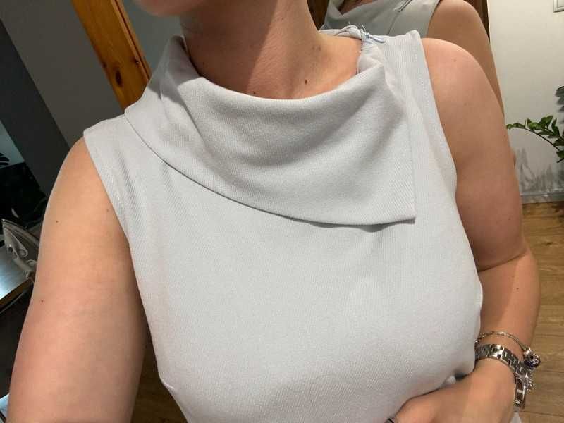 Błękitna sukienka Mohito 40