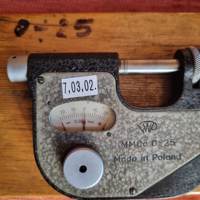 mikrometr czujnikowy (pasametr) FWP vis poland mmcc 0- 25/0,002mm