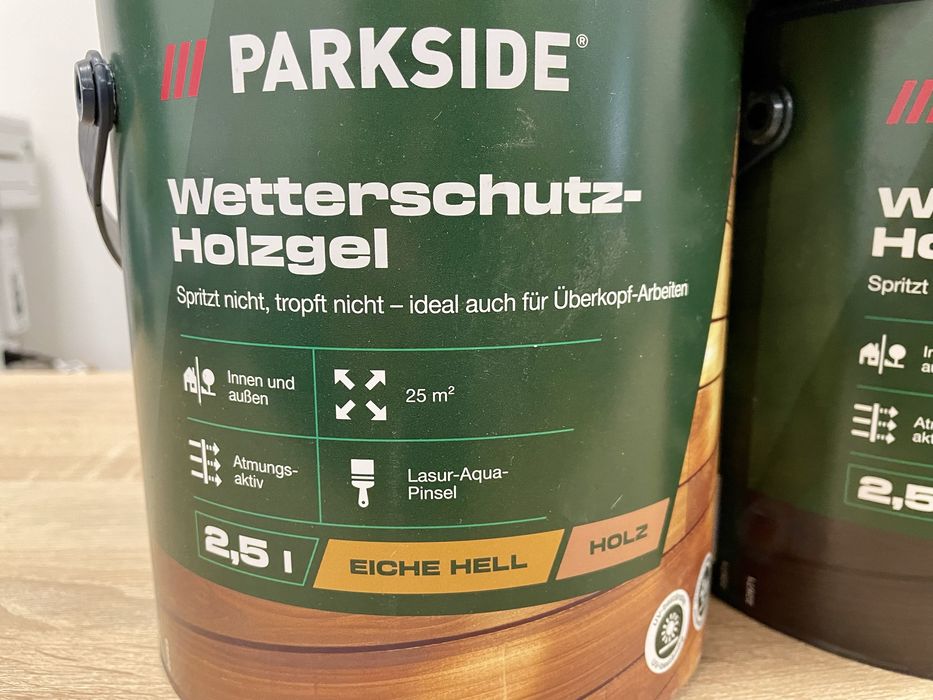 Лазур для захисту деревини для внутр./зовніш. робіт 2,5л/5л. PARKSIDE