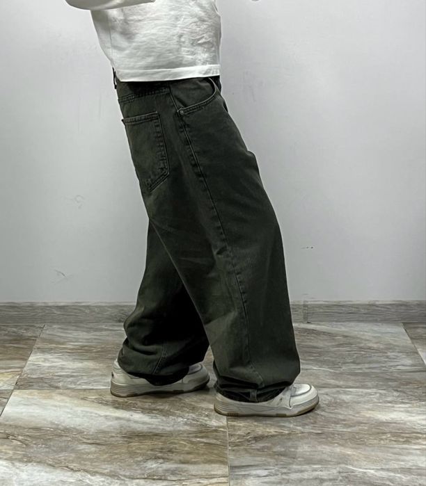 Нові широкі джинси хакі BAGGY rap jeans широкие джинсы бегги Jaded London typ