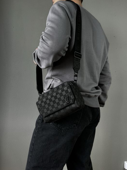РОЗПРОДАЖ мужская сумка Louis Vuitton чоловіча сумка барсетка месенджер клатч через плече кросбоді
