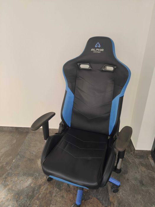 Cadeira Gaming Alpha Gamer Zeta Preta/Azul