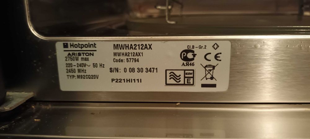 Microondas de encastre