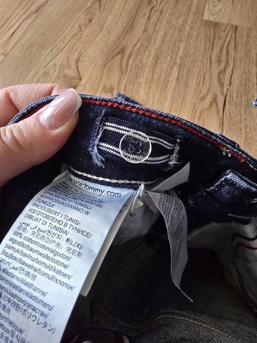 Spodnie jeans dżins Tommy hilfiger 98 skinny rurki