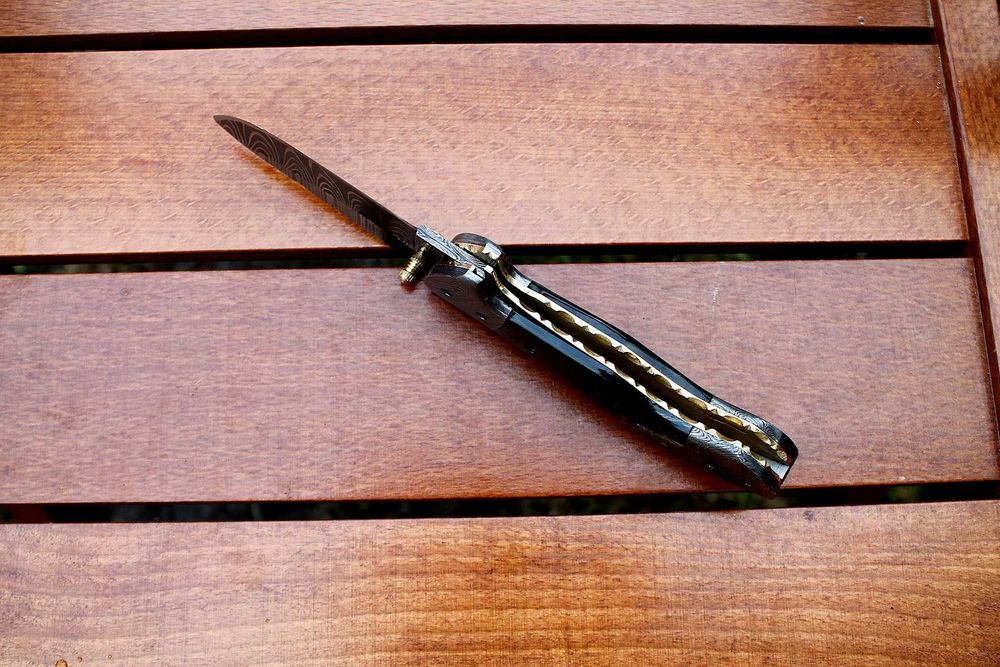 Дамаск. Большой складной нож - 4