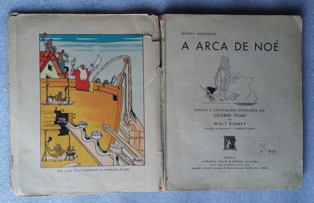 A Arca De Noé -  Walt Disney - Anos 50