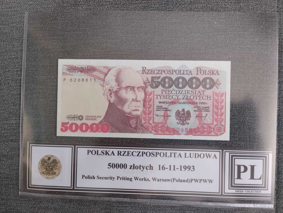 Polska zestaw 5 sztuk banknotów z 1993 roku