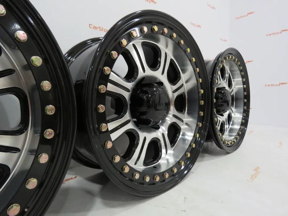 Jantes em alumínio com Beadlock Monstter Racing 16x8 ET-25 6x139.7