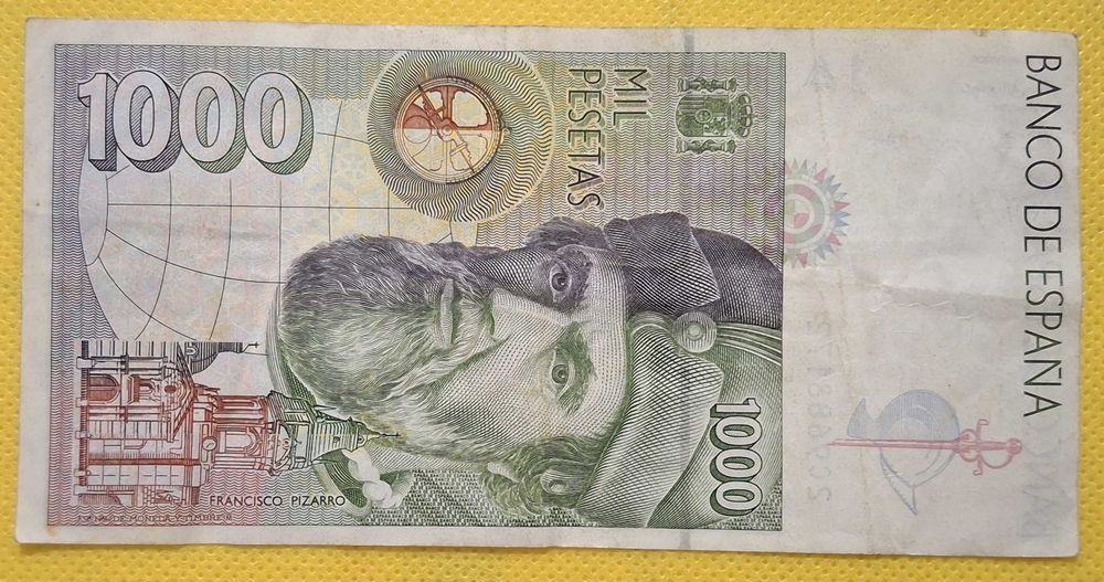 Espanha - 1000 pesetas 1992 (ver as fotos)