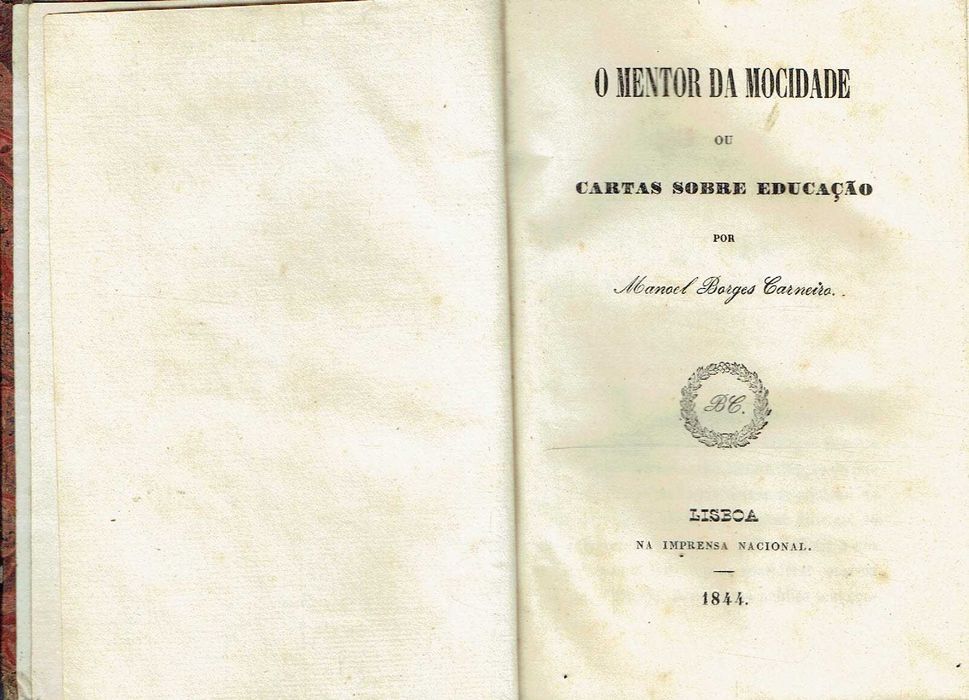16542
	
O mentor da mocidade - 1844
por Manoel Borges Carneiro.