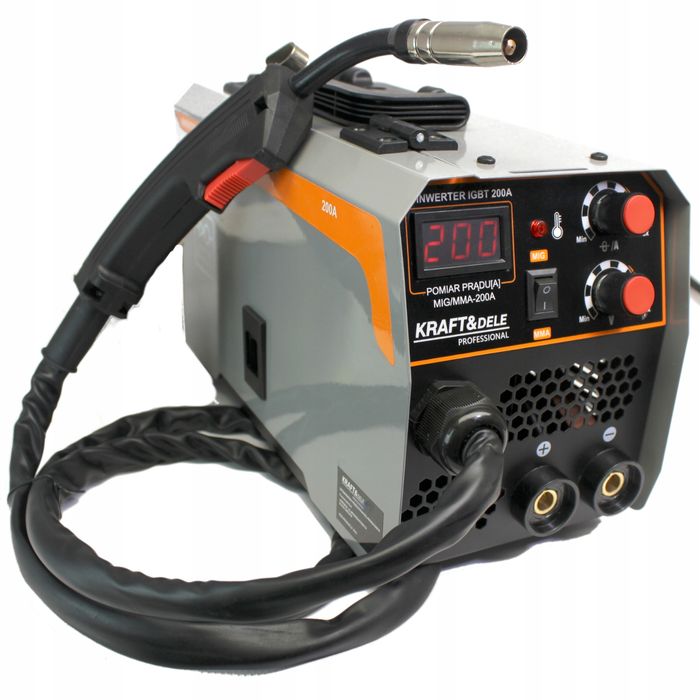 Spawarka Inwerterowa Inwertorowa Igbt Mig Mag Flux Mma Migomat 200A