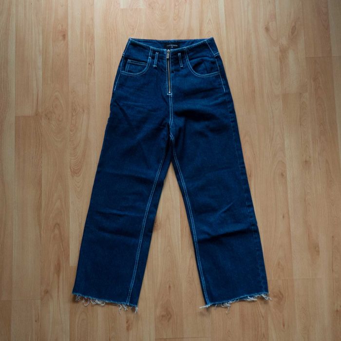 Spodnie jeansy Reserved szerokie nogawki, niebieskie, rozmiar 34/XS