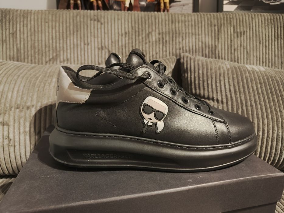 Buty KARL Lagerfeld skóra naturalna KL52530 premium