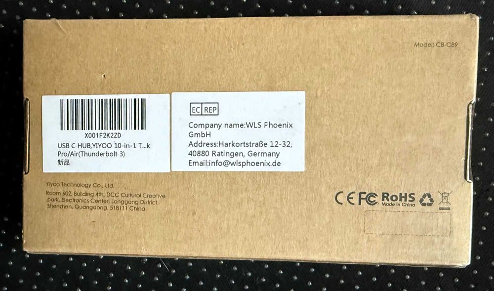 YIYOO Stacja dokująca USB C 10w1 podwójny hub wyświetlacza 4K HDMI+VGA