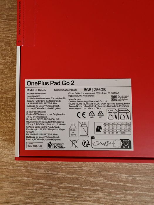Tablet Oneplus Pad Go 2 8GB/256GB
