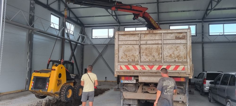 Самосвал с кран-маніпулятом palfinger 35000