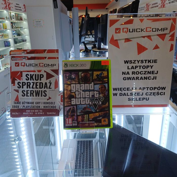 Gra XBOX 360 / X Series GTA 5 V Gwarancja 1 rok QUICK-COMP