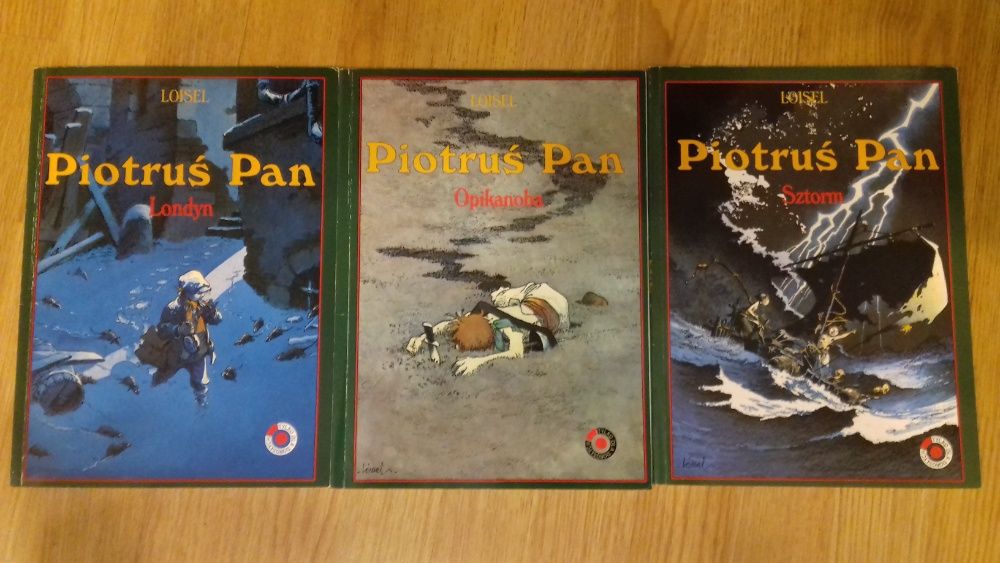 Komiks Piotruś Pan Loisel - 3 tomy: Londyn, Opikanoba, Sztorm