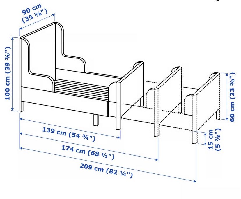 Cama Extensivel / Colchão IKEA