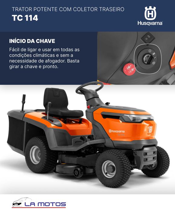 Trator de jardim Husqvarna TC 114