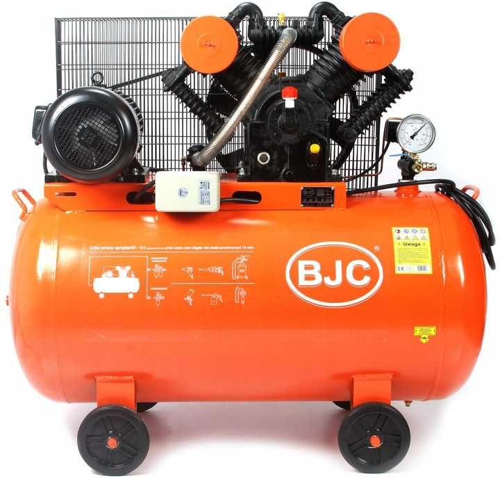 KOMPRESOR 350L HW-0.9/12,5 BJC + piaskarka 105L + maska do piaskowania