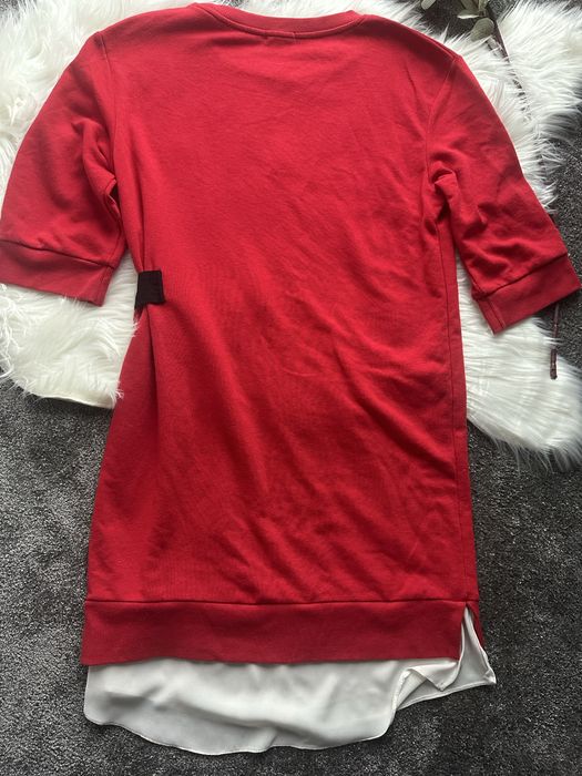 Czerwona tunika oversize xs/s bershka