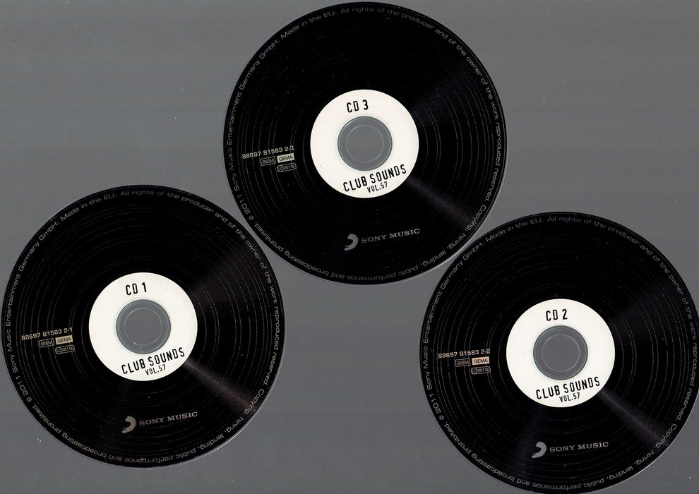 CD Club Sounds Vol.57 Scooter Armin Van Buuren Brooklyn Bounce 3CD