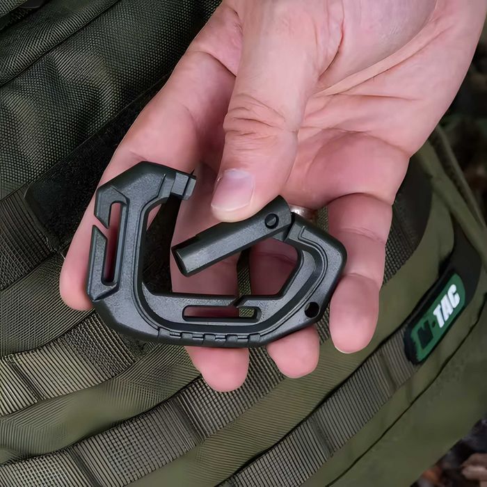 ••• Карабін MOLLE D-Кільце Полімерний Тактичний Кліпса Підсумок EDC | Карабин D-Ring Полимерный Пластиковый Тактический Клипса Крепление Снаряжение