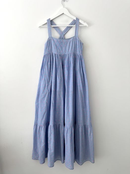 H&M letnia sukienka midi maxi Haft