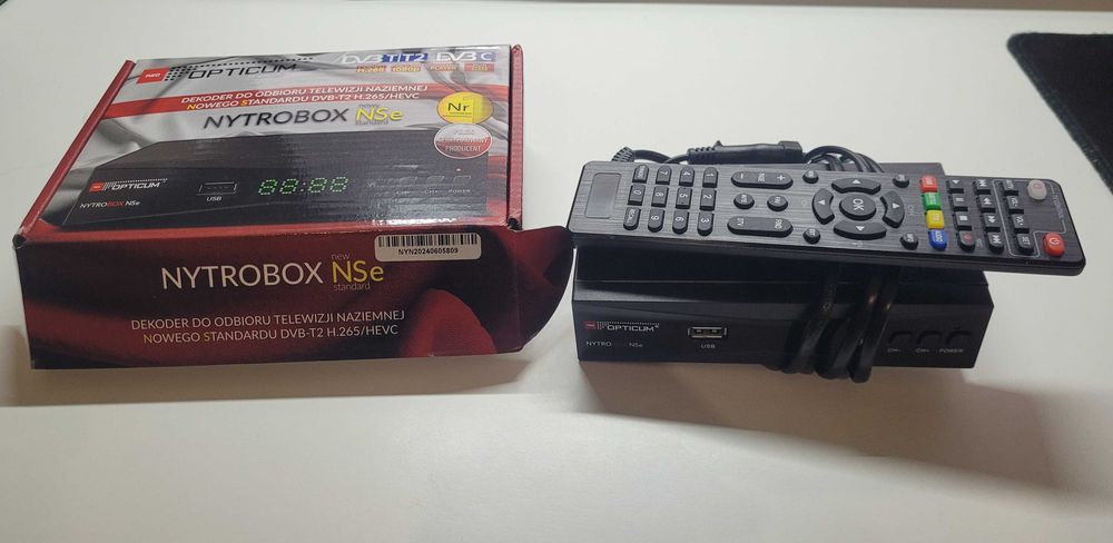 Tuner Dekoder DVB-C DVB-T2 Telewizji Cyfrowej TV Naziemnej Opticum