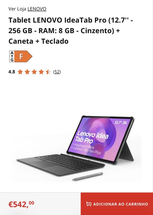Lenovo Idea TAB Pro Caneta + teclado