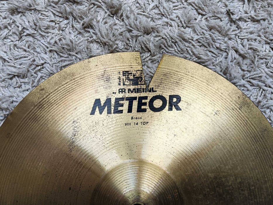 Talerz perkusyjny MEINL METEOR BRASS TOP HI HAT 14"